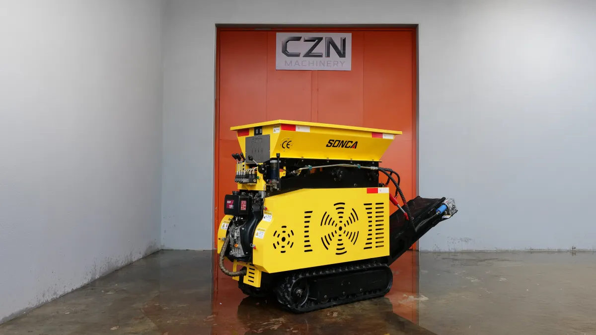 Sonca jaw crusher — side view