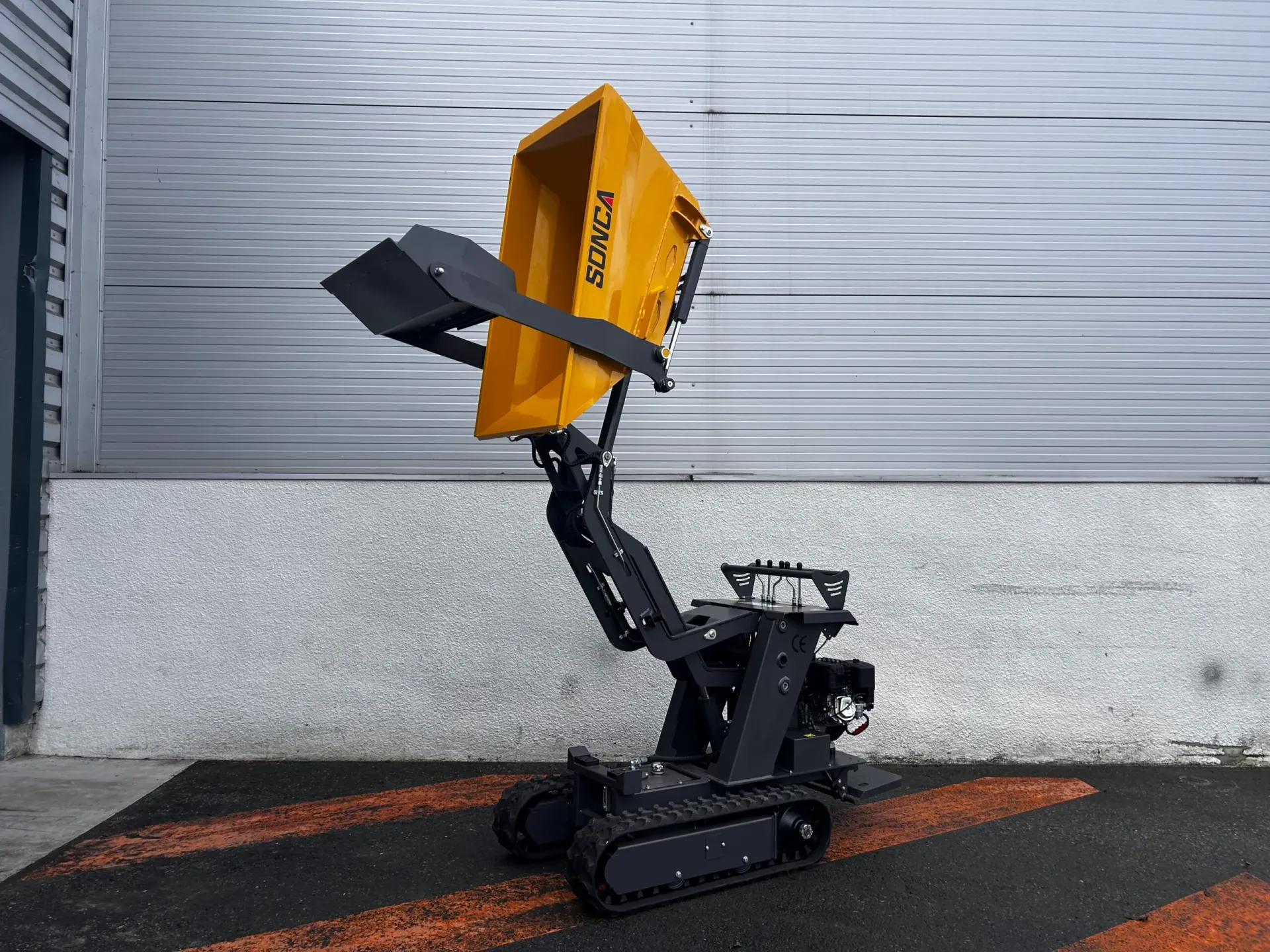 Mini-tombereau Sonca SJ-08EL profil avant droit